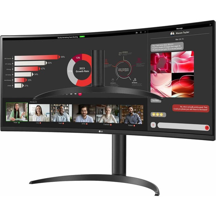 4cm/34" (3440x1440) 34WR55QC-B Ultrawide UWQHD gebogen 100Hz HDR10 5ms 2xHDMI DP USB-C