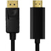 LogiLink DisplayPort 1.2 > HDMI (ST-ST) 2m Adapterkabel 4K Schwarz