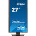 5cm/27" (1920x1080) iiyama PROLITE XUB2797HSN-B1 16:9 FHD IPS 1ms 100Hz HDMI DP USB-C RJ45 Speaker Pivot Black