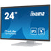 61cm/24" (1920x1080) Iiyama ProLite T2452MSC-W1 16:9 FHD IPS Touch 14ms HDMI DP Speaker White