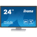 61cm/24" (1920x1080) Iiyama ProLite T2452MSC-W1 16:9 FHD IPS Touch 14ms HDMI DP Speaker White