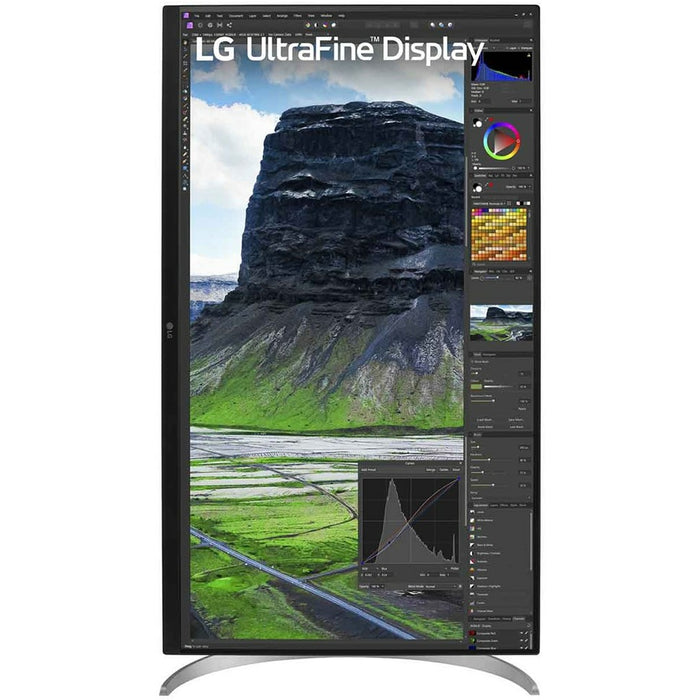 80cm/32" (3840x2160) LG UltraFine 32UQ850V-W 16:9 4K IPS 5ms 60Hz HDR400 HDMI DP USB-C Speaker Pivot Silver