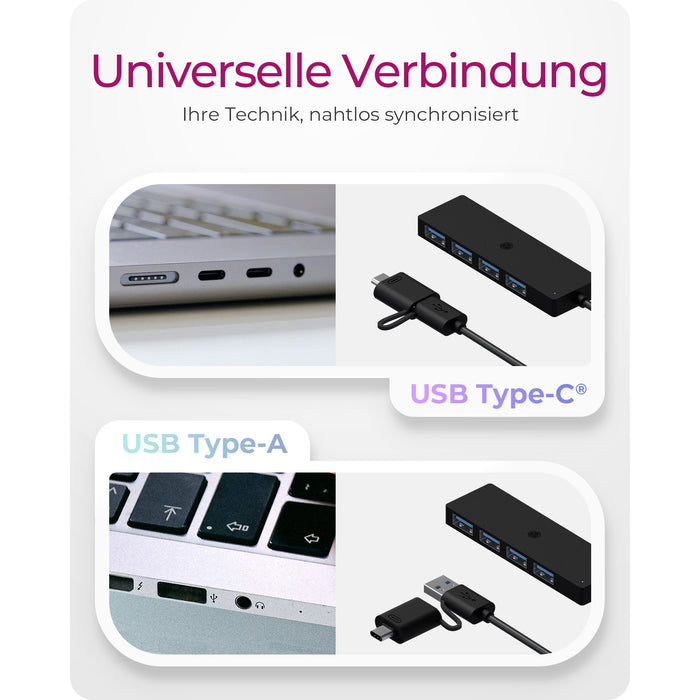 ICY BOX IB-HUB1424-C3 USB-C/USB 3.2 HUB 4xUSB 3.2