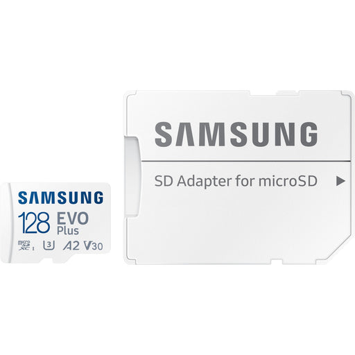 CARD 128GB Samsung EVO PLUS microSDXC UHS-I U3 inkl. SD Adapter