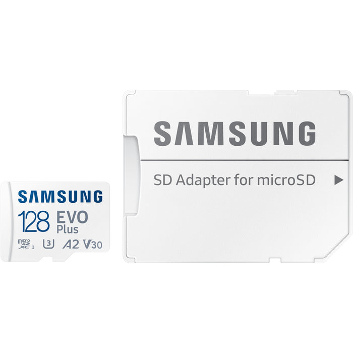 CARD 128GB Samsung EVO PLUS microSDXC UHS-I U3 inkl. SD Adapter