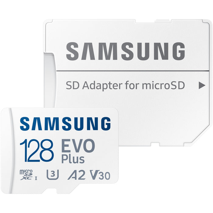 CARD 128GB Samsung EVO PLUS microSDXC UHS-I U3 inkl. SD Adapter