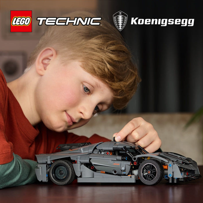 LEGO Technic Koenigsegg Jesko Absolut Supersportwagen in Grau 42173