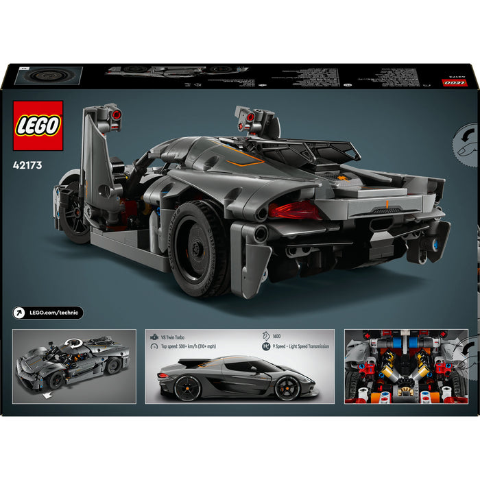 LEGO Technic Koenigsegg Jesko Absolut Supersportwagen in Grau 42173