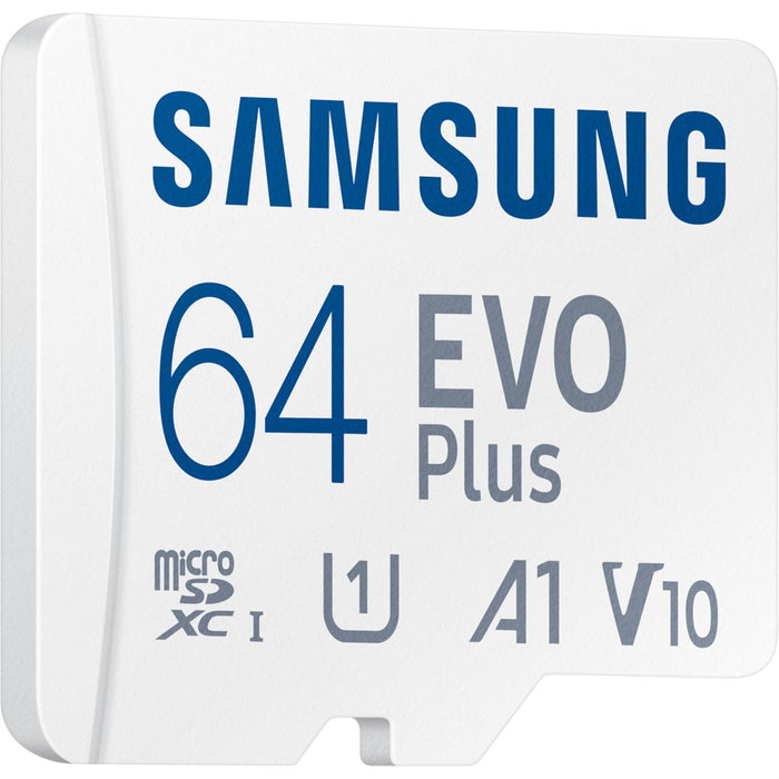 CARD 64GB Samsung EVO Plus microSDXC UHS-I U1 V10 A1 inkl. SD Adapter