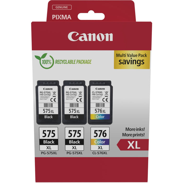 Canon Tinte PG-575XL/CL-576XL 5437C004 3er Multipack (2xBK/Color)