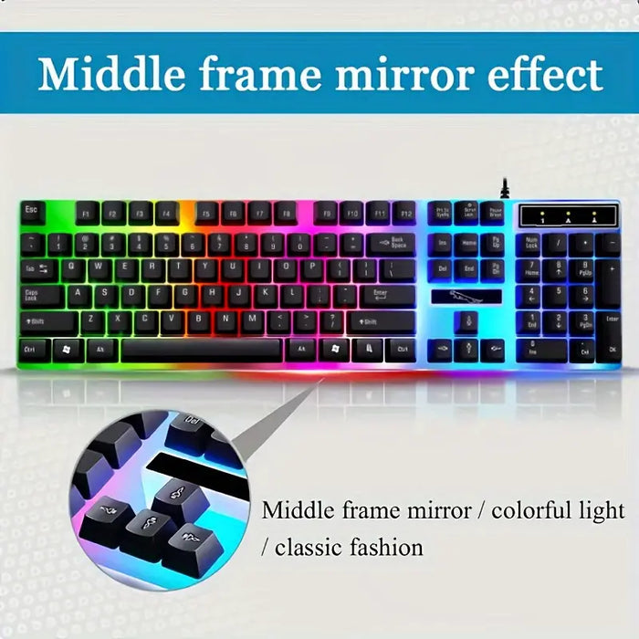 PC-Link KT100 Ergonomic Wired Keyboard and Mouse Combo