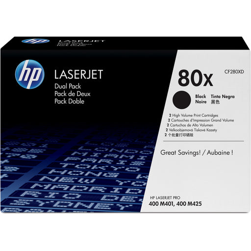 HP Toner 80XD CF280XD Schwarz 2er Pack