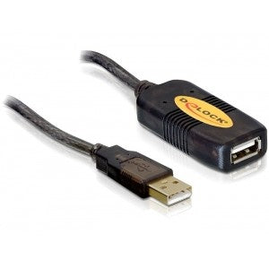 DeLock USB 2.0 (ST-BU) 10m Verlängerungskabel Schwarz