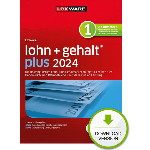 Software - Lexware Lohn+Gehalt Plus 2024 - 1 Device, ABO - ESD-DownloadESD