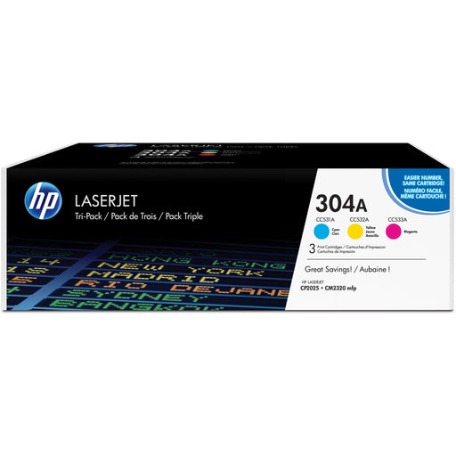 HP Toner 304A CF372AM Multipack 3er C/M/Y