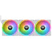 120mm Thermaltake SWAFAN EX12 RGB PC Cooling Fan White TT Premium Edition 3 Pack