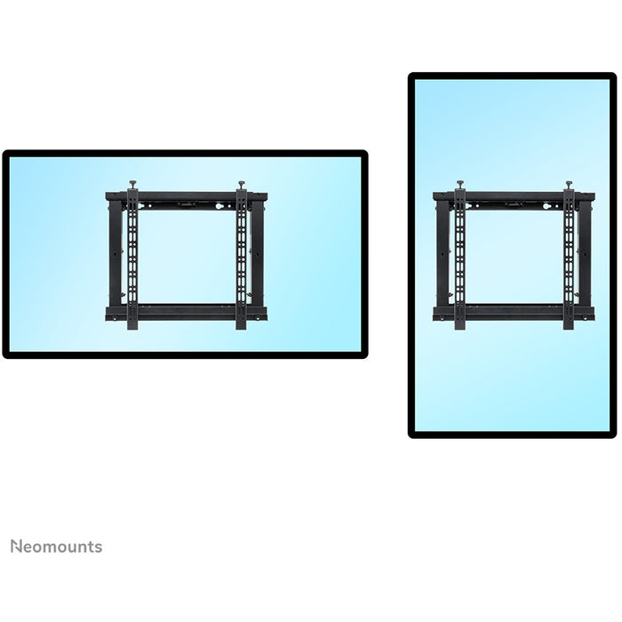 Neomounts WL95-800BL1 Push-to-Pop-Out Videowall-Wandhalterung für 42-70" Bildschirme - Schwarz