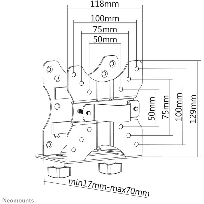 Neomounts NM-TC100BLACK universelle Thin Client Halterung