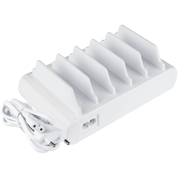 GoodConnections USB Desktop Schnellladestation 110W 10-Port 5xUSB-C/5xUSB-A QC3.0 Weiß