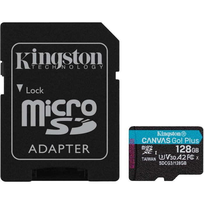 CARD 128GB Kingston Canvas Go! Plus microSDXC 170MB/s +Adapter