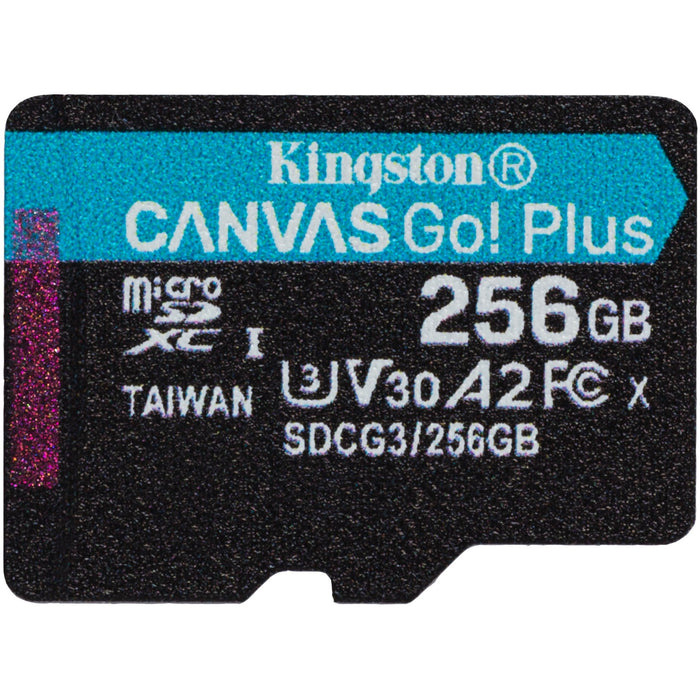 CARD 256GB Kingston Canvas Go! Plus microSDXC 170MB/s +Adapter