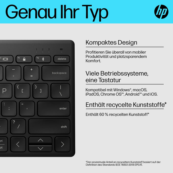 HP 355 Compact Multi-Device Keyboard (DE)