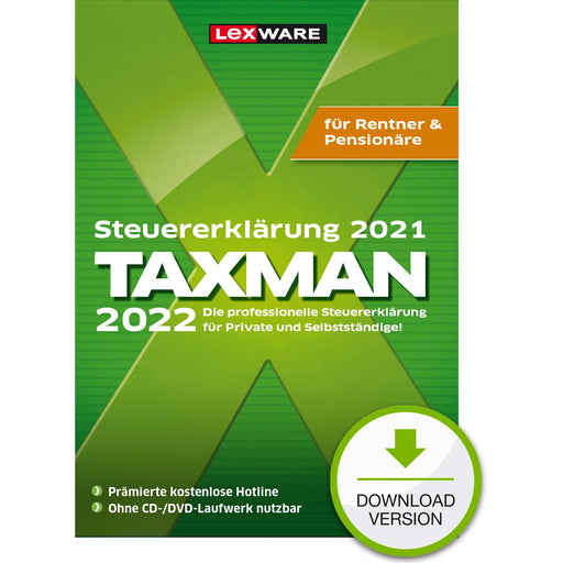 Lexware Taxman 2022 für Rentner&Pensionäre - 1 Device
