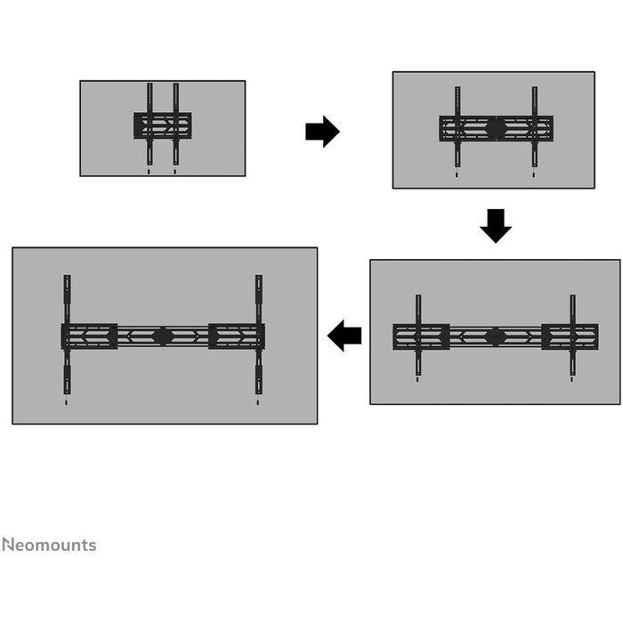 Select Schwerlast-TV-Wandhalterung 55-110'' 160KG Black Neomounts
