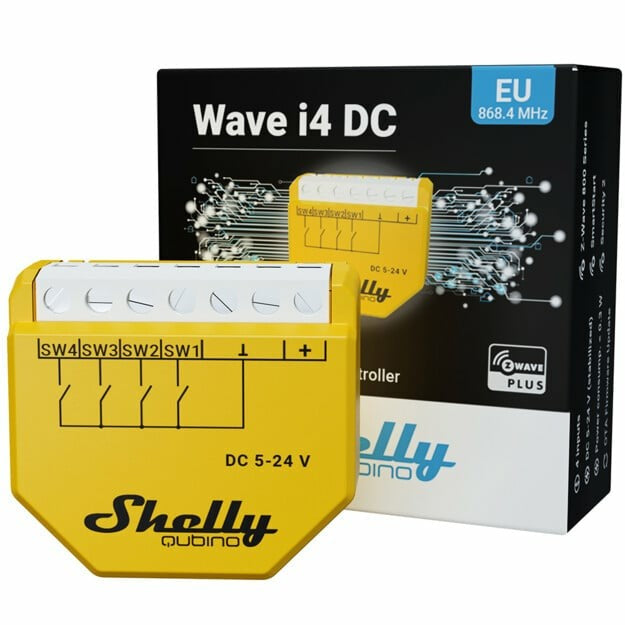 Shelly Relais "Wave i4 DC" Szenenaktivierer Z-Wave