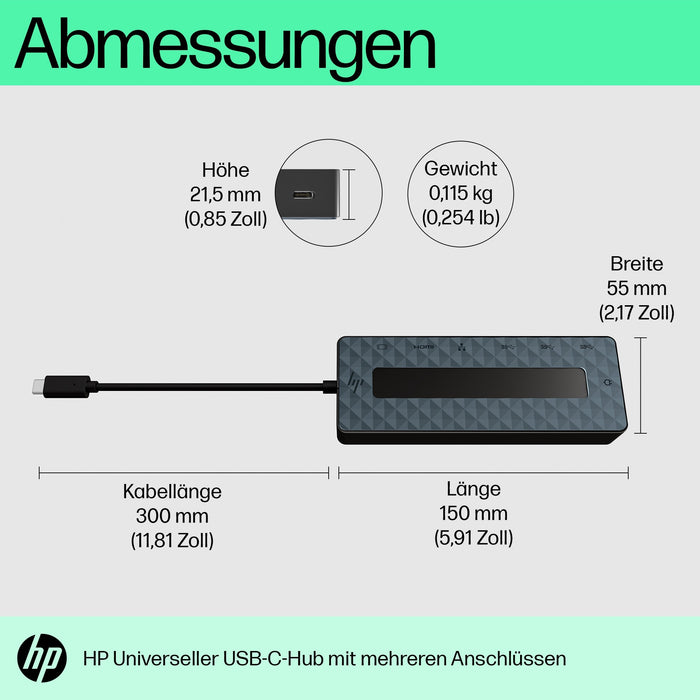 D HP Universal USB-C Multiport Hub SmartBuy