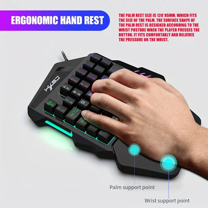 PC-Link HXSJ V100 35 Key One-Handed Keyboard