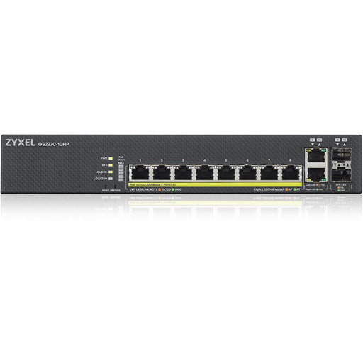 8+2P Zyxel GS2220-10HP POE M RM