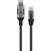 Goobay USB-A 3.0 > RJ45 (ST-ST) 1m Ethernet-Kabel Schwarz-Silber