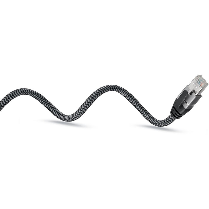 Goobay USB-A 3.0 > RJ45 (ST-ST) 3m Ethernet-Kabel Schwarz-Silber