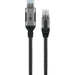 Goobay USB-A 3.0 > RJ45 (ST-ST) 5m Ethernet-Kabel Schwarz-Silber