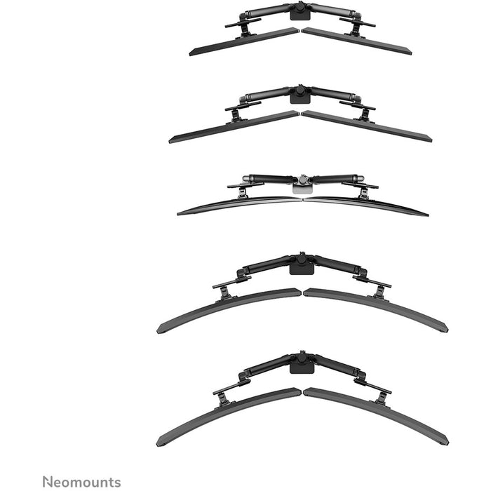 Neomounts DS65S-950BL2 Tischhalterung für 2 Monitore bis 86cm 34" 11KG Schwarz