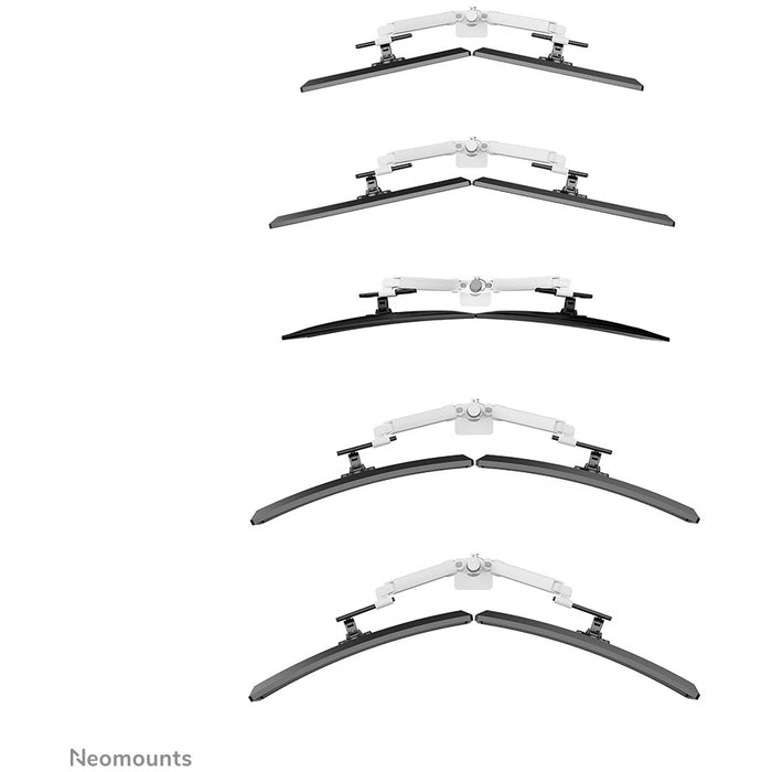 Neomounts DS65S-950WH2 Tischhalterung für 2 Monitore bis 86cm 34" 11KG Weiß