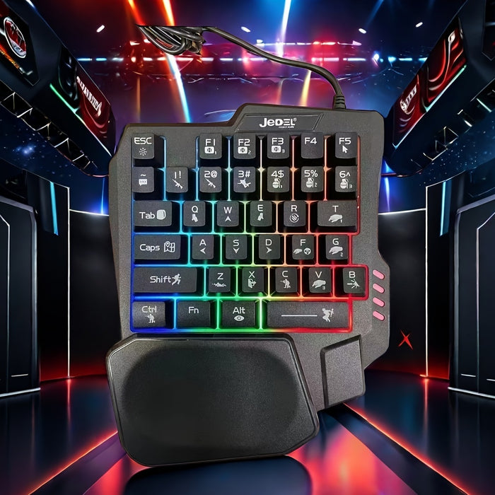 JEDEL-GAMING K601 One-Handed Gaming Keyboard