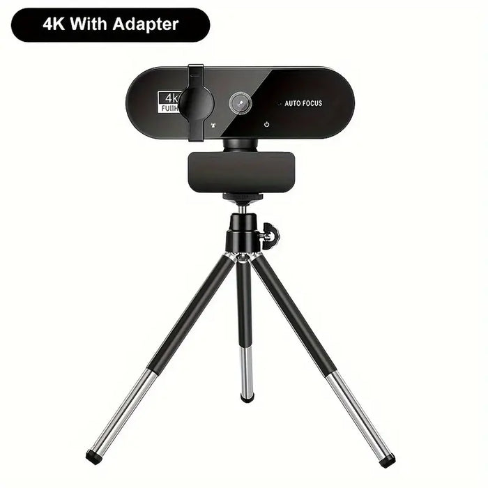 4K/2K Full HD Desktop Webcam with Microphone