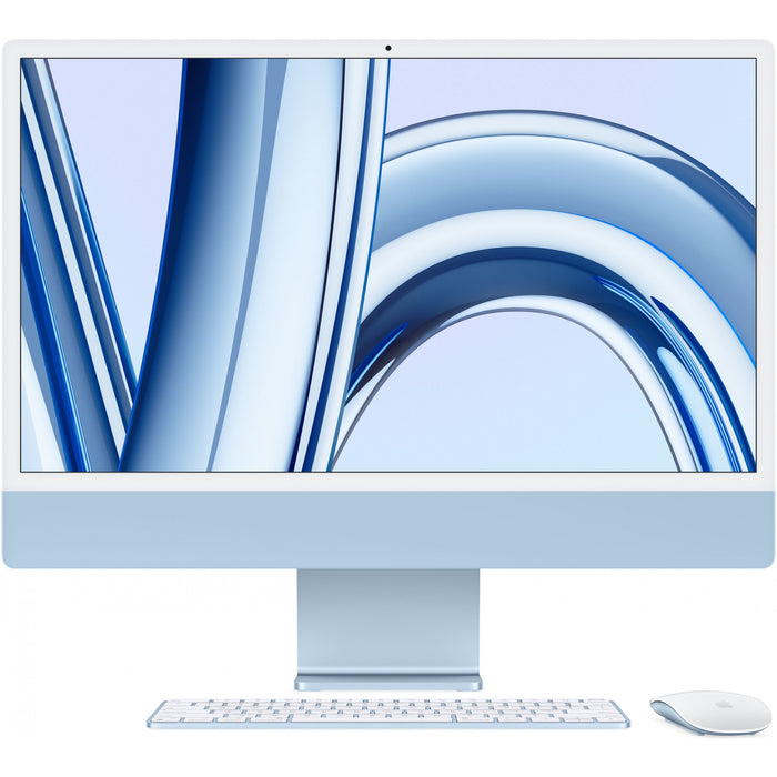 Apple 24-inch iMac with Retina 4.5K display: Apple M3 chip with 8-core CPU and 8-core GPU (8GB/256GB SSD) - Blue