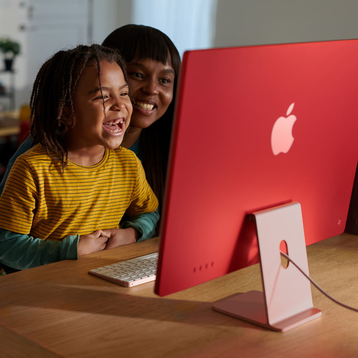 Apple 24-inch iMac with Retina 4.5K display: Apple M3 chip with 8-core CPU and 10-core GPU (8GB/256GB SSD) - Pink