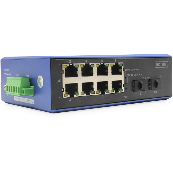 Digitus 8+2P Industrial Gigabit Ethernet Switch