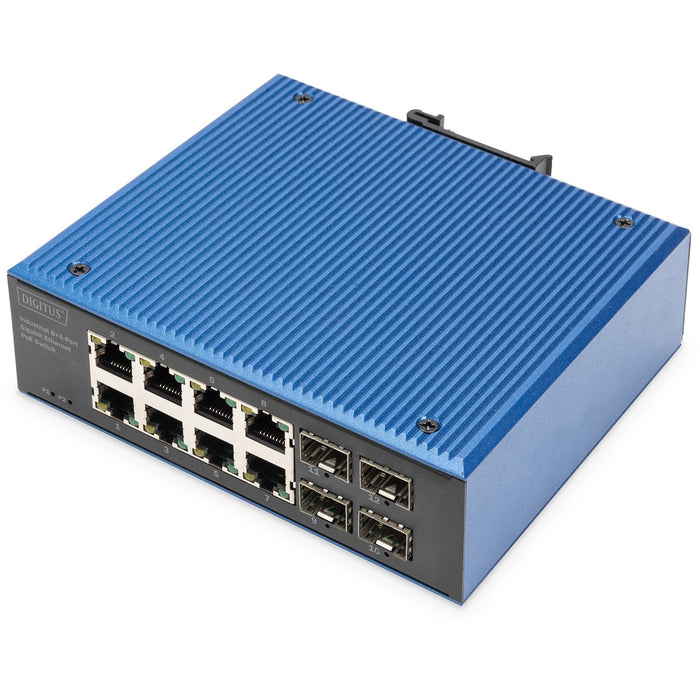 Digitus 8+4P Industrial Gigabit Ethernet PoE Switch