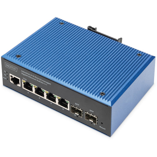 Digitus 4+2P Industrial Gigabit Ethernet PoE Switch L2 managed