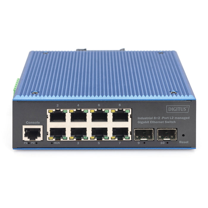 Digitus 8+2P Industrial Gigabit Ethernet Switch L2 managed