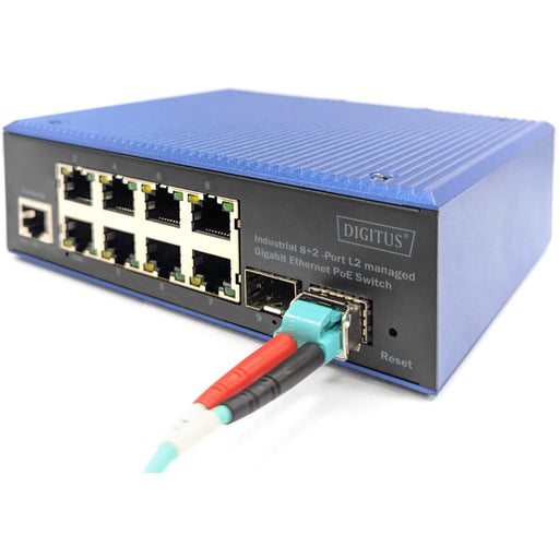 Digitus 8+2P Industrial Gigabit Ethernet PoE Switch L2 managed