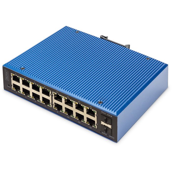 Digitus 16+2P Industrial Gigabit Ethernet Switch L2 managed