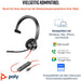 Poly Blackwire 3310 Monaural Microsoft Teams Certified USB-C Headset +USB-C/A Adapter (212703-01)