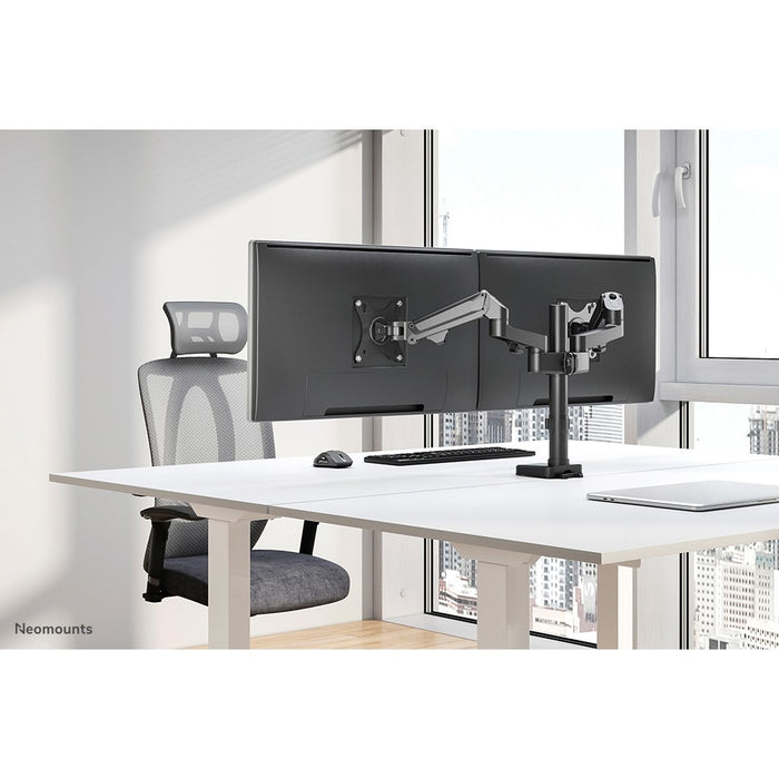 Full-Motion-Tischhalterung für 2 17-27" Bildschirme 7KG DS70-750BL2 Neomounts