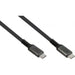 GoodConnections USB-C 2.0 (ST-ST) 2m Anschlusskabel Textilmantel 240W Anthrazit